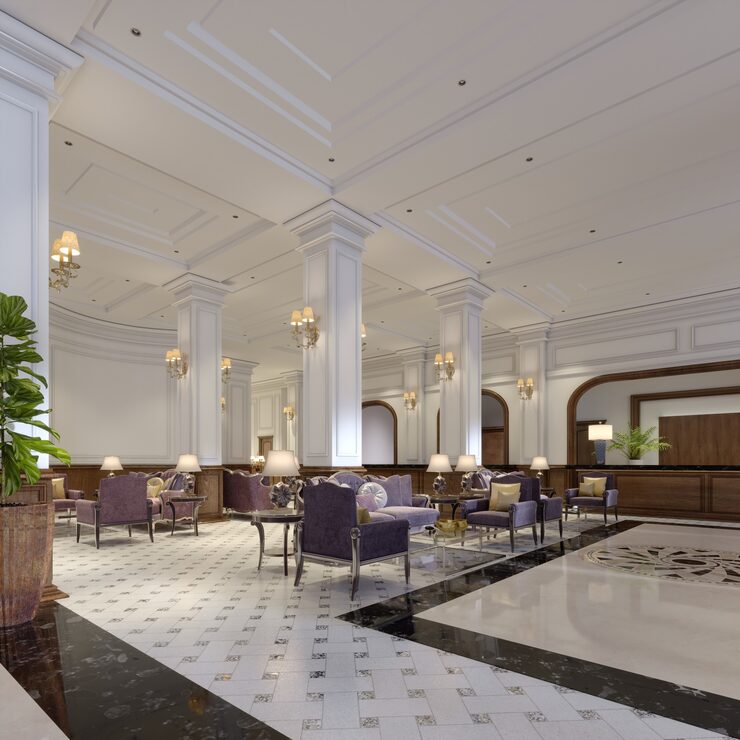 luxury-hallway-reception-classic-hotel-interior-3d-rendering_295714-4137