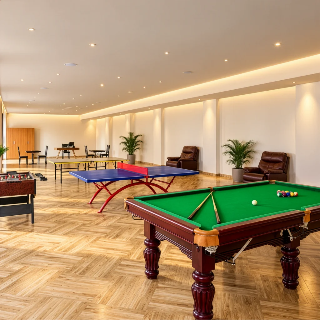 Indoor gaming room